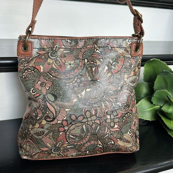 Sakroots Multicolor Floral Print Crossbody Shoulder Purse – Adjustable Strap, - Picture 3 of 7
